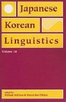 William (EDT)/ Den Dikken McClure, Marcel den Dikken, Marcel den Dikken, William Mcclure - Japanese/Korean Linguistics