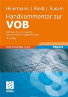 Wolfgang Heiermann, Richard Riedl, Martin Rusam - Handkommentar zur VOB