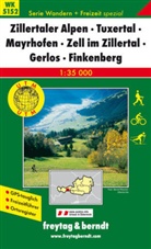 Freytag Berndt Wanderkarten: Freytag & Berndt Wander-, Rad- und Freizeitkarte Zillertaler Alpen, Tuxertal, Mayrhofen, Zell im Zillertal, Gerlos, Finkenberg