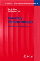 Marti Schanz, Martin Schanz, Steinbach, Steinbach, Olaf Steinbach - Boundary Element Analysis