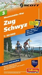 Hallwag Kümmerly+Frey AG, Hallwa Kümmerly+Frey AG, Hallwag Kümmerly+Frey AG - Hallwag Outdoor Map: Zug Schwyz 1:50 000