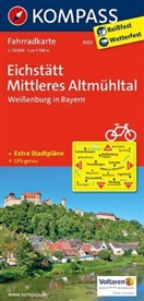 KOMPASS-Karten GmbH - Kompass Fahrradkarten: KOMPASS Fahrradkarte Eichstätt - Mittleres Altmühltal - Weißenburg in Bayern