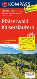 KOMPASS-Karten GmbH - Kompass Fahrradkarten: KOMPASS Fahrradkarte Pfälzerwald - Kaiserslautern