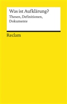 Stollberg-Rilinge, Barbar Stollberg-Rilinger, Barbara Stollberg-Rilinger - Was ist Aufklärung?. Thesen, Definitionen, Dokumente