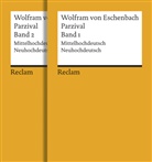 Wolfram von Eschenbach, Karl Lachmann, Wolfram von Eschenbach, Wolfram Wolfram von Eschenbach - Parzival. Band 1 und 2. Mittelhochdeutsch/Neuhochdeutsch