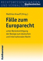 Thoma Holzner, Ur Kramer, Meinhard u a Schröder, Matthia Knauff, Matthias Knauff - Fälle zum Europarecht
