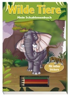 Wilde Tiere, Mein Schablonenbuch, m. Buntstiften