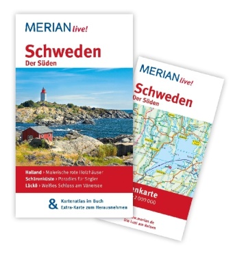 Ralf Schröder - Merian live! Schweden, Der Süden - Mit Kartenatlas im Buch und Extra-Karte zum Herausnehmen