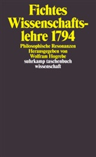 Wolfra Hogrebe, Wolfram Hogrebe - Fichtes Wissenschaftslehre 1794