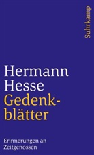 Hermann Hesse - Gedenkblätter
