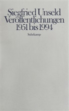 Siegfried Unseld, Honnefelder, Honnefelder, Gottfrie Honnefelder, Gottfried Honnefelder, Zeeh... - Veröffentlichungen 1951 bis 1994