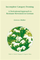 Gereon Müller - Incomplete Category Fronting