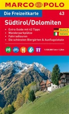 Die Freizeitkarte - Bl.43: Die Freizeitkarte Südtirol / Dolomiten. Alto Adige / Dolomiti