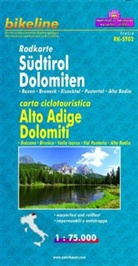 Bikeline Radkarten: Bikeline Radkarte Südtirol, Dolomiten. Alto Adige, Dolomiti