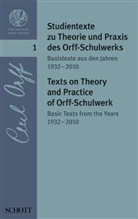 Barbara Haselbach - Studientexte zu Theorie und Praxis des Orff-Schulwerks