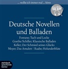 Theodo Fontane, Theodor Fontane, Johann Wolfgang vo Goethe, K, Kelle, Johann Wolfgang von Goethe... - Deutsche Novellen und Balladen, Klassiker to go, 6 Audio-CDs (Hörbuch)