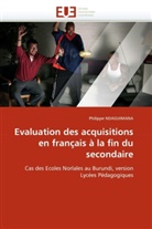 Philippe Ndagijimana, Ndagijimana-P - Evaluation des acquisitions en