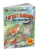 Dot Barlowe - Forest Animals Sticker Coloring Book