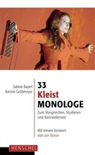 Sabine Bayerl, Kerstin Grübmeyer - 33 Kleist-Monologe