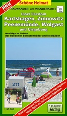 Verlag Dr. Barthel - Doktor Barthel Karten: Radwander- und Wanderkarte Insel Usedom, Karlshagen, Zinnowitz, Peenemünde, Wolgast und Umgebung