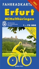 Lutz Gebhardt - Fahrradkarte Erfurt, Mittelthüringen