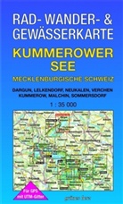 Lut Gebhardt, Lutz Gebhardt - Rad-, Wander- & Gewässerkarten: Rad-, Wander- & Gewässerkarte Kummerower See, Mecklenburgische Schweiz