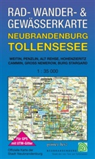 Lut Gebhardt, Lutz Gebhardt - Rad-, Wander- & Gewässerkarten: Rad-, Wander- & Gewässerkarte Neubrandenburg - Tollensesee