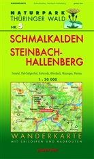 Lut Gebhardt, Lutz Gebhardt - Naturpark Thüringer Wald, Wanderkarte: Wanderkarte Schmalkalden und Steinbach-Hallenberg