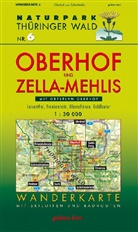 Lut Gebhardt, Lutz Gebhardt - Naturpark Thüringer Wald, Wanderkarte: Oberhof und Zella-Mehlis