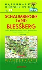 Lut Gebhardt, Lutz Gebhardt - Naturpark Thüringer Wald, Wanderkarte: Schaumberger Land und Blessberg