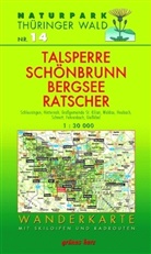 Lut Gebhardt, Lutz Gebhardt - Naturpark Thüringer Wald, Wanderkarte: Wanderkarte Talsperre Schönbrunn, Bergsee Ratscher