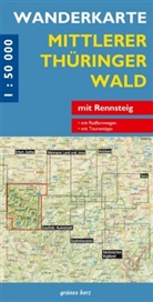 Lut Gebhardt, Lutz Gebhardt - Wanderkarte Mittlerer Thüringer Wald