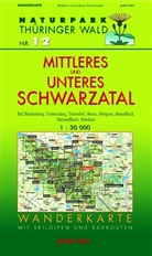 Lut Gebhardt, Lutz Gebhardt - Naturpark Thüringer Wald, Wanderkarte: Mittleres und unteres Schwarzatal