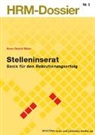 Hans R Meier, Hans R. Meier - Stelleninserat