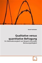 Sarah Panholzer - Qualitative versus quantitative Befragung