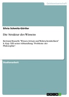 Silvia Schmitz-Görtler - Die Struktur des Wissens
