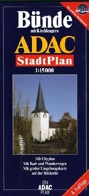 ADAC Stadtpläne: ADAC StadtPlan Bünde mit Kirchlengern