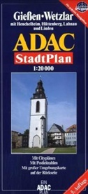 ADAC Stadtpläne: ADAC StadtPlan Gießen, Wetzlar mit Heuchelheim, Hüttenberg, Lahnau und Linden