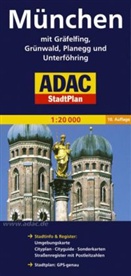 ADAC Stadtpläne: ADAC StadtPlan München mit Gräfelfing, Grünwald, Planegg, Unterföhring