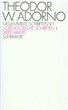 Theodor W. Adorno - Gesammelte Schriften - 9: Soziologische Schriften, 2 Tle.