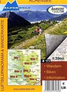 Alpenwelt Luftbildpanorama & Wanderkarte: Alpenwelt Luftbildpanorama & Wanderkarte Achensee