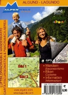 Alpenwelt Luftbildpanorama & Wanderkarte: Alpenwelt Luftbildpanorama & Wanderkarte Algund. Lagundo