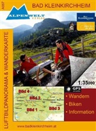 Alpenwelt Luftbildpanorama & Wanderkarte: Alpenwelt Luftbildpanorama & Wanderkarte Bad Kleinkirchheim