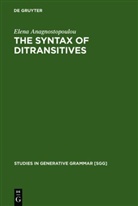 Elena Anagnostopoulou - The Syntax of Ditransitives