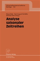 Klaus Edel, Karl-Augus Schäffer, Karl-August Schäffer, Winfried Stier - Analyse saisonaler Zeitreihen