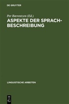 Per Bærentzen, Per Brentzen - Aspekte der Sprachbeschreibung