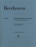 Ludwig van Beethoven, Bertha A. Wallner, Bertha Antonia Wallner - Ludwig van Beethoven - Zwei leichte Klaviersonaten g-moll Nr. 19 und G-dur Nr. 20 op. 49