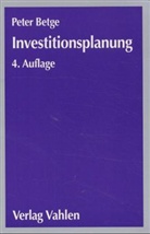 Peter Betge - Investitionsplanung