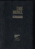 Bibelausgaben: Schlachter Übersetzung, Version 2000, mit Reißverschluss, Fibroleder schwarz.