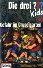 Ulf Blanck - Die drei Fragezeichen-Kids, Cassetten - Bd.6: Die drei Fragezeichen-Kids - Gefahr im Gruselgarten, Cassette